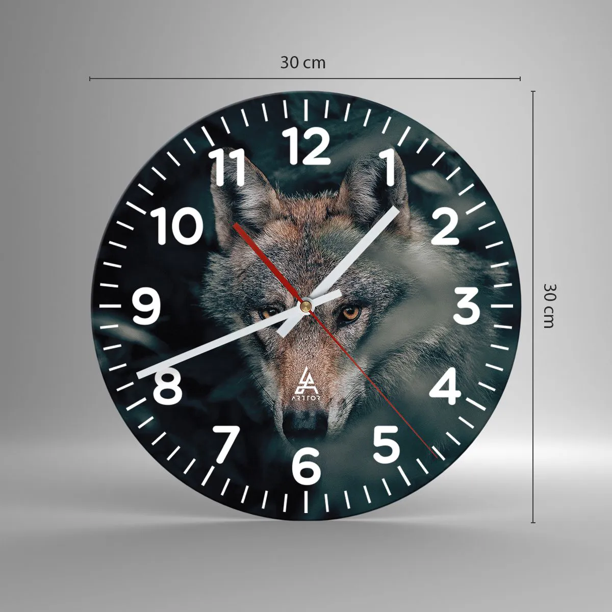 Wandklok - Klok - Jager - 30x30 cm