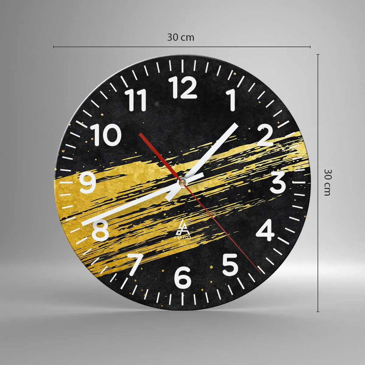 Wanduhr - Glasuhr - Sprung in den Hyperraum - 30x30 cm