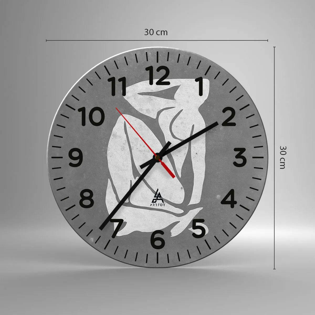 Väggklocka - Klocka på glas - I drömmarnas värld - 30x30 cm