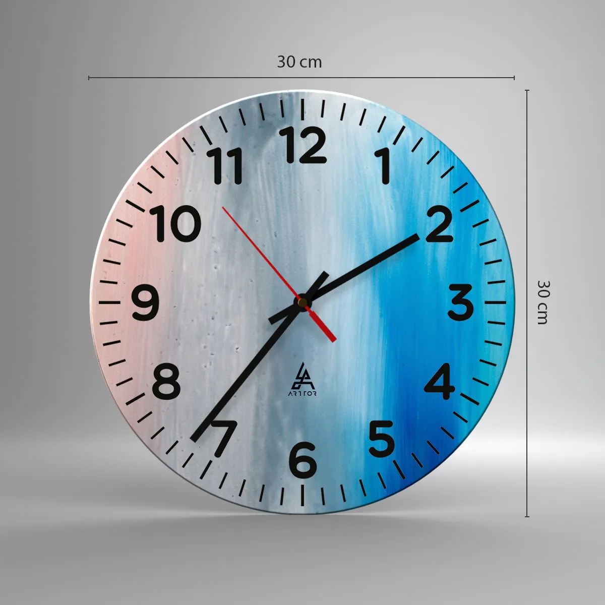 Nástenné hodiny - Živly: vzduch - 30x30 cm