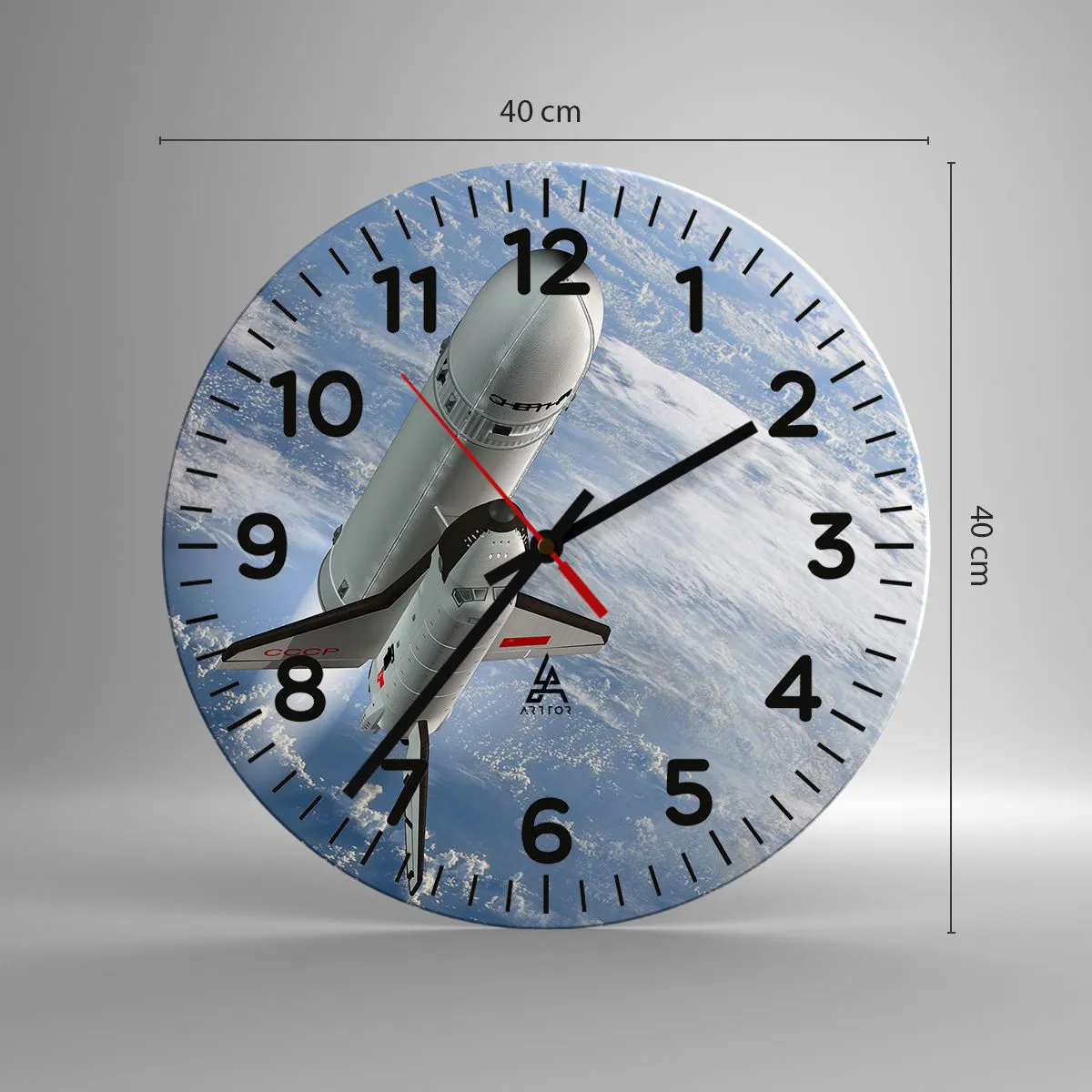 Vægur, Uret - Kosmisk opstigning - 40x40 cm