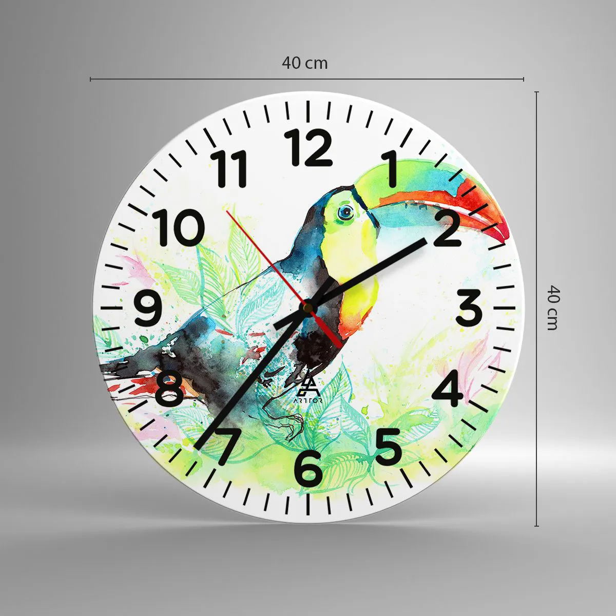 Horloge murale - Pendule murale - Aussi coloré que l'Amérique du Sud - 40x40 cm