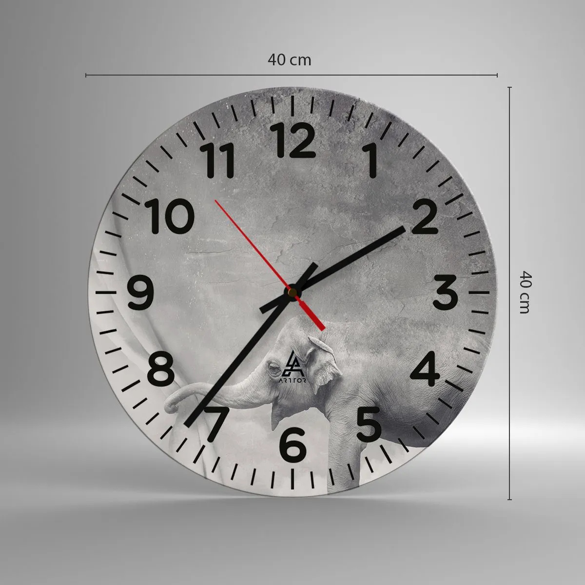 Wanduhr - Glasuhr - Enthülle das Geheimnis - 40x40 cm