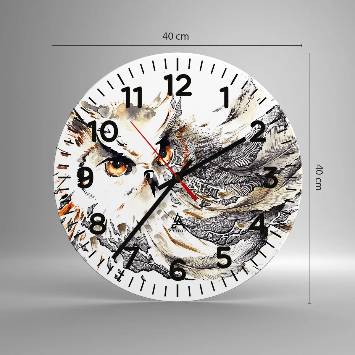 Zegar ścienny - Przybyła ze świata magii - 40x40 cm