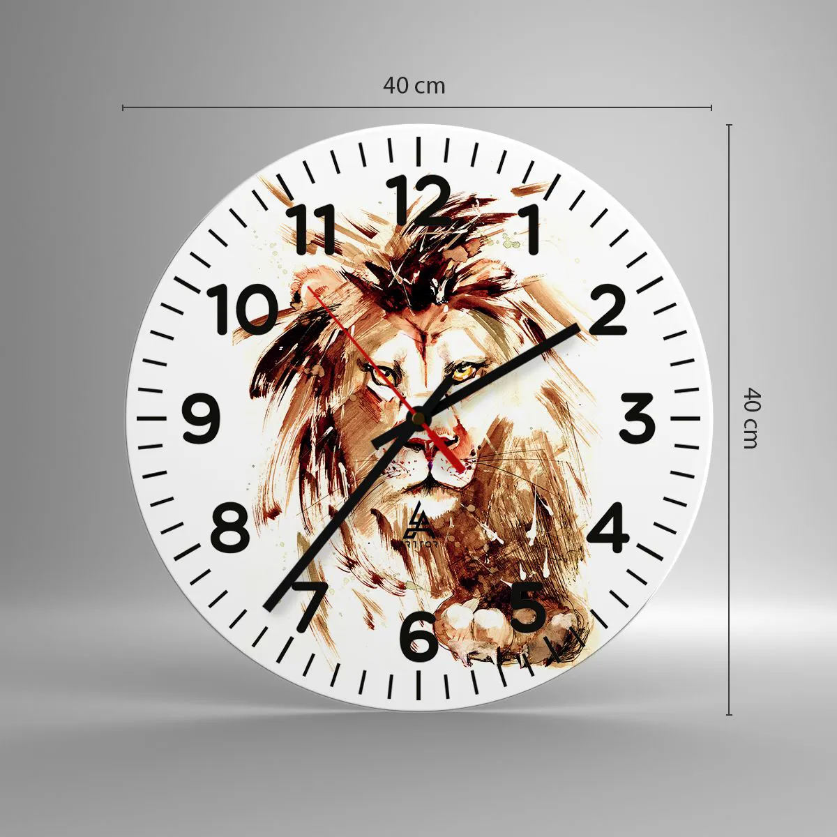 Nástenné hodiny - Sila a dôstojnosť - 40x40 cm