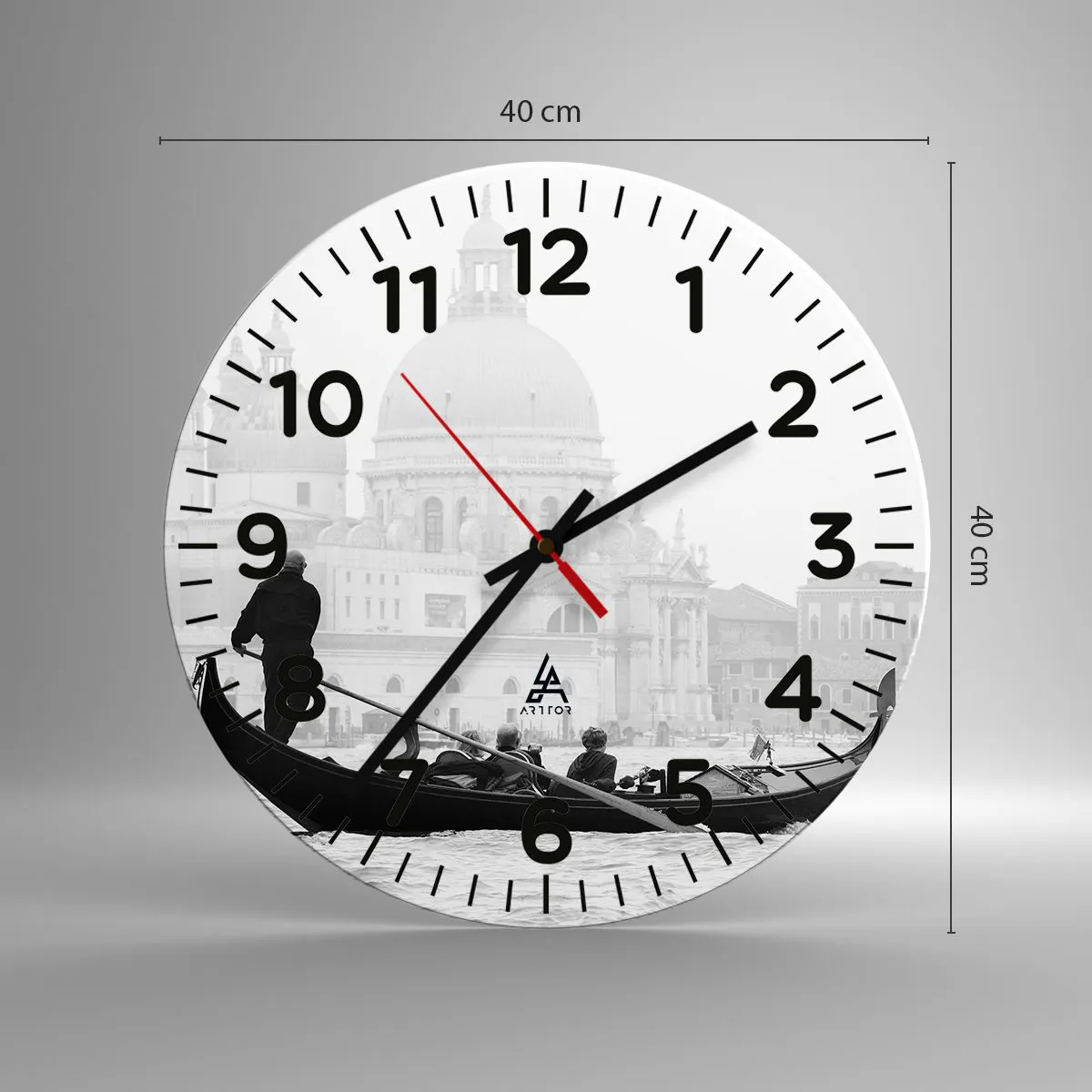 Ceas de perete - Ceas pe sticlă - O călătorie la sursa frumuseții - 40x40 cm