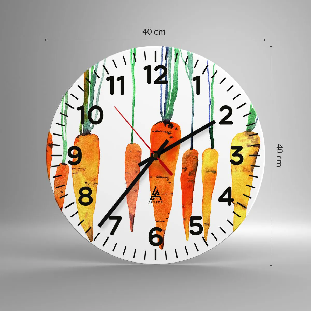 Wanduhr - Glasuhr - Die Schönheit des Gewöhnlichen - 40x40 cm