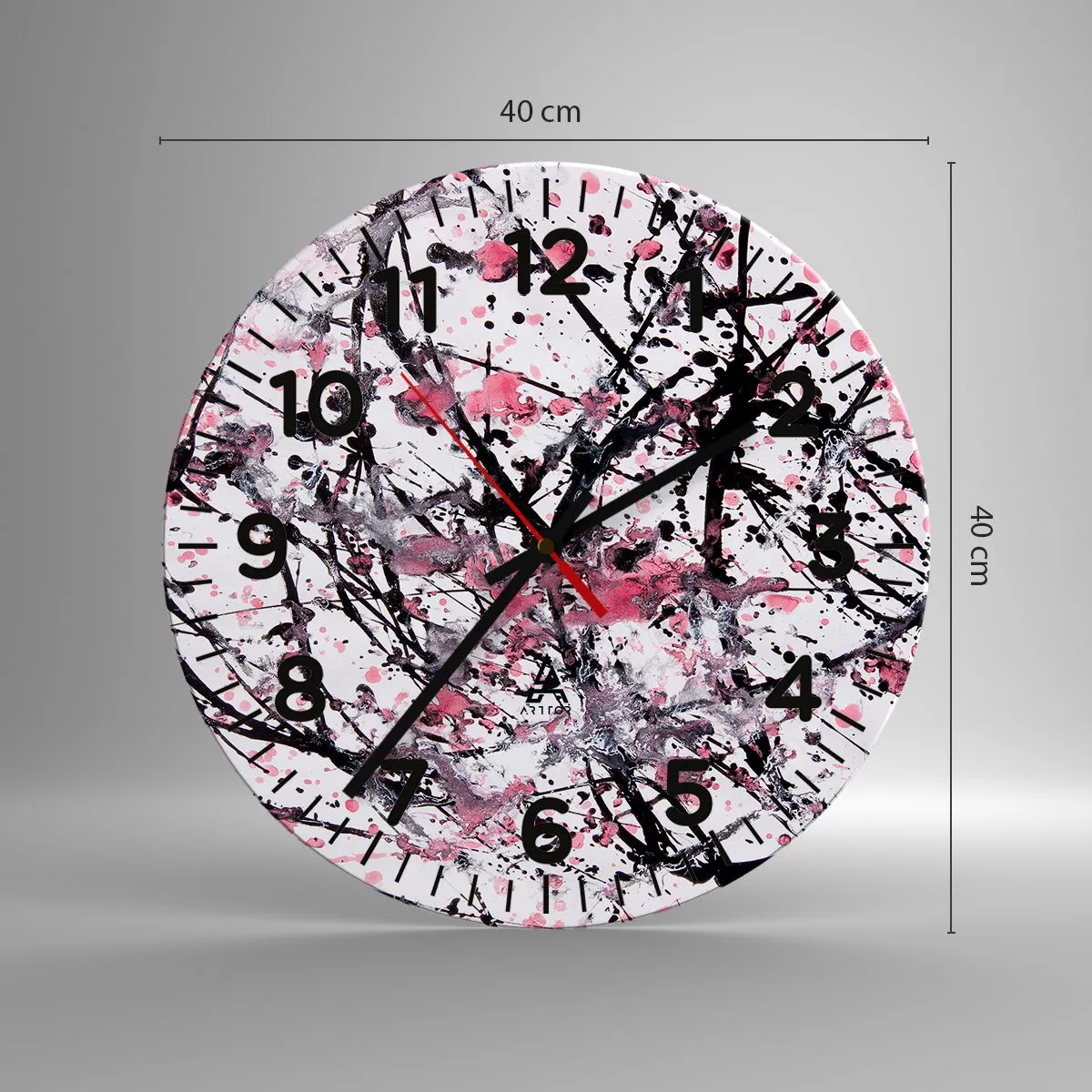 Falióra, Óra - Az élet múló természete - 40x40 cm