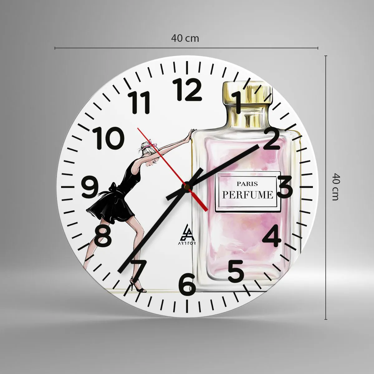 Vægur, Uret - Essensen af kvindelighed - 40x40 cm