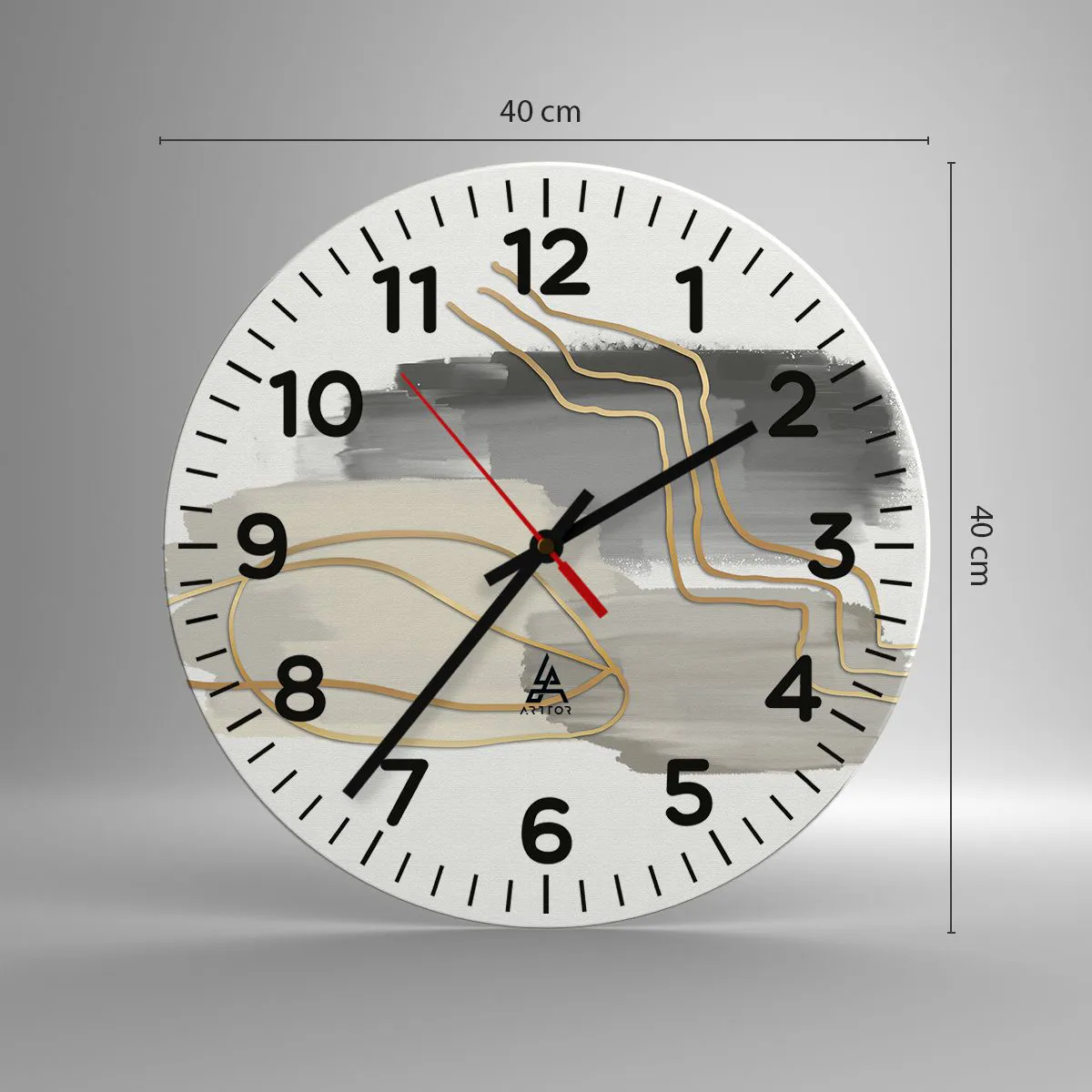 Nástěnné hodiny - Trvání a pohyb - 40x40 cm