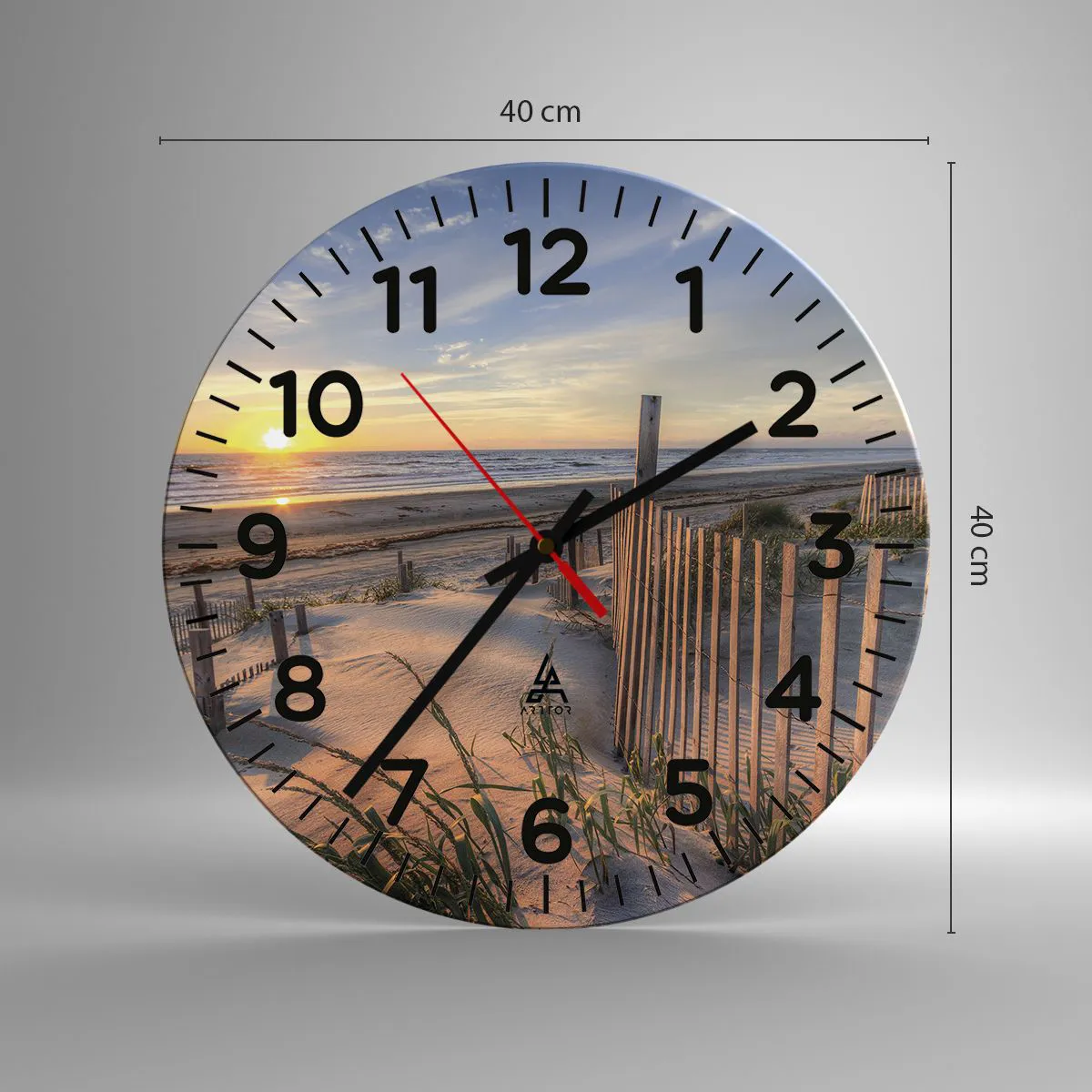 Falióra, Óra - A szél ragyogása és árnyéka - 40x40 cm