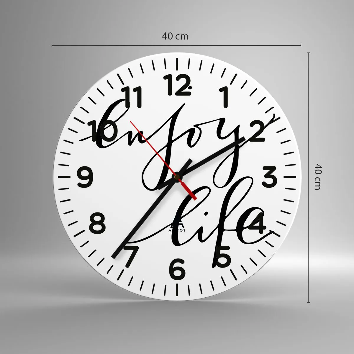 Vægur, Uret - Intet at tilføje… - 40x40 cm