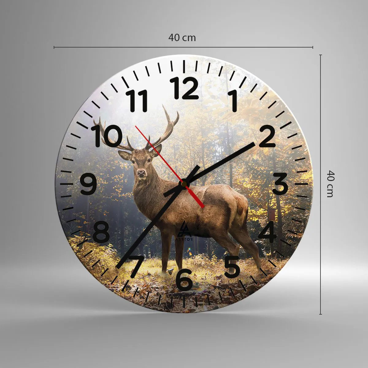 Horloge murale - Pendule murale - Toute sa majesté - 40x40 cm