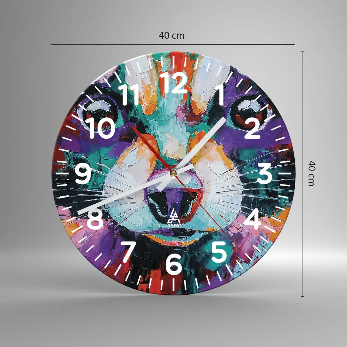 Falióra, Óra - Csak jó érzelmek - 40x40 cm