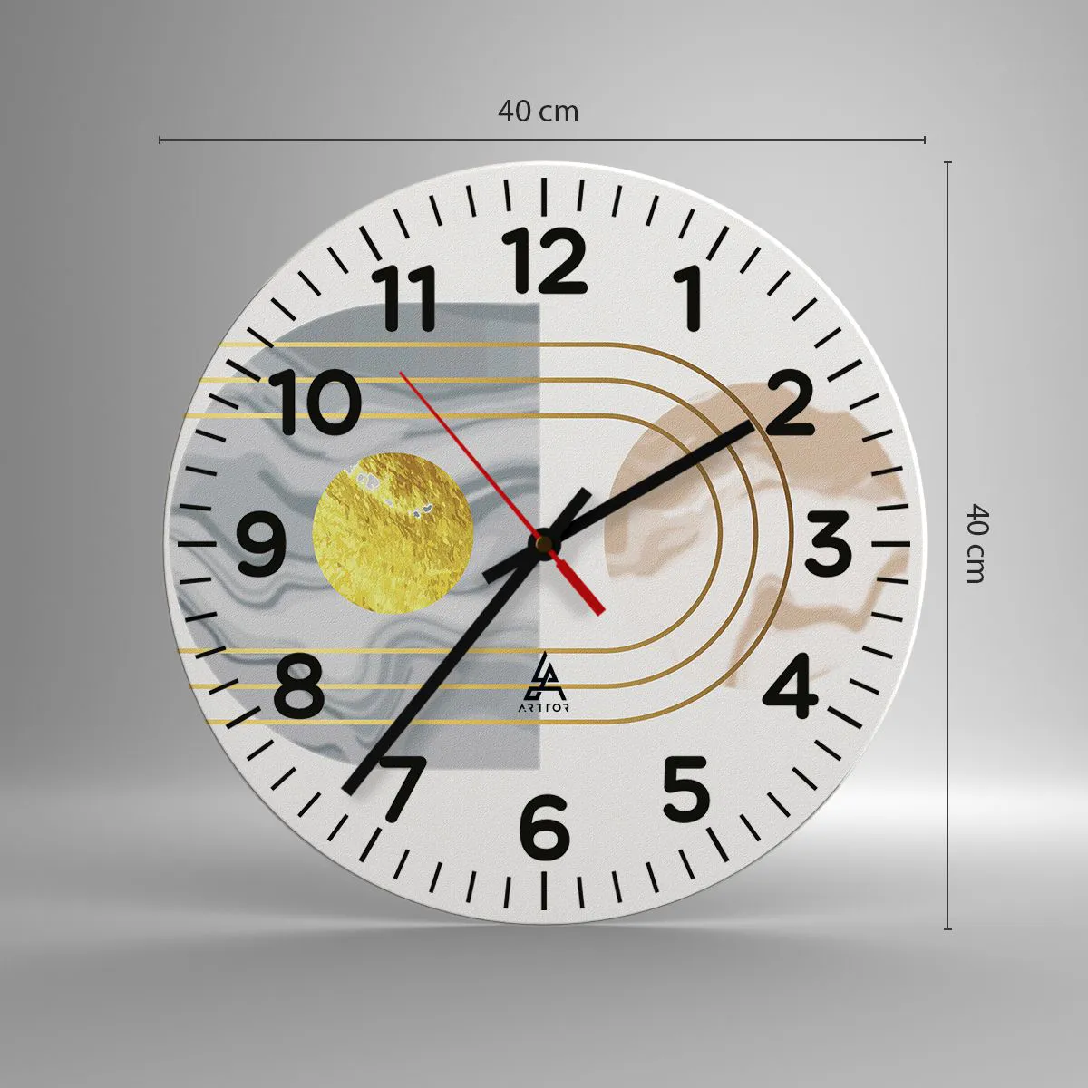 Zegar ścienny - Jasność i blask - 40x40 cm