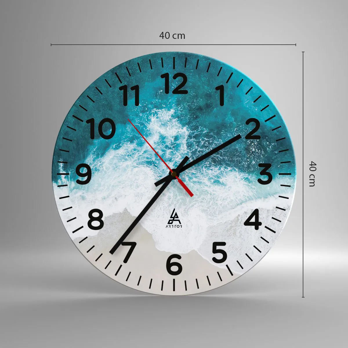 Horloge murale - Pendule murale - Caresse naturelle - 40x40 cm