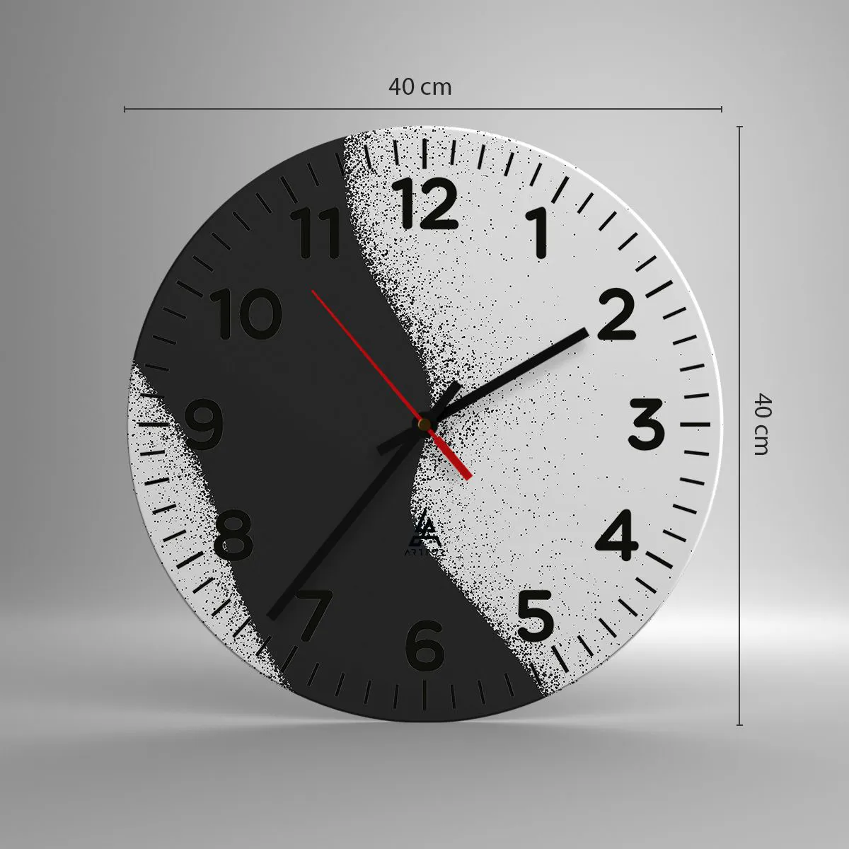 Nástenné hodiny - Plynulá rovnováha - 40x40 cm