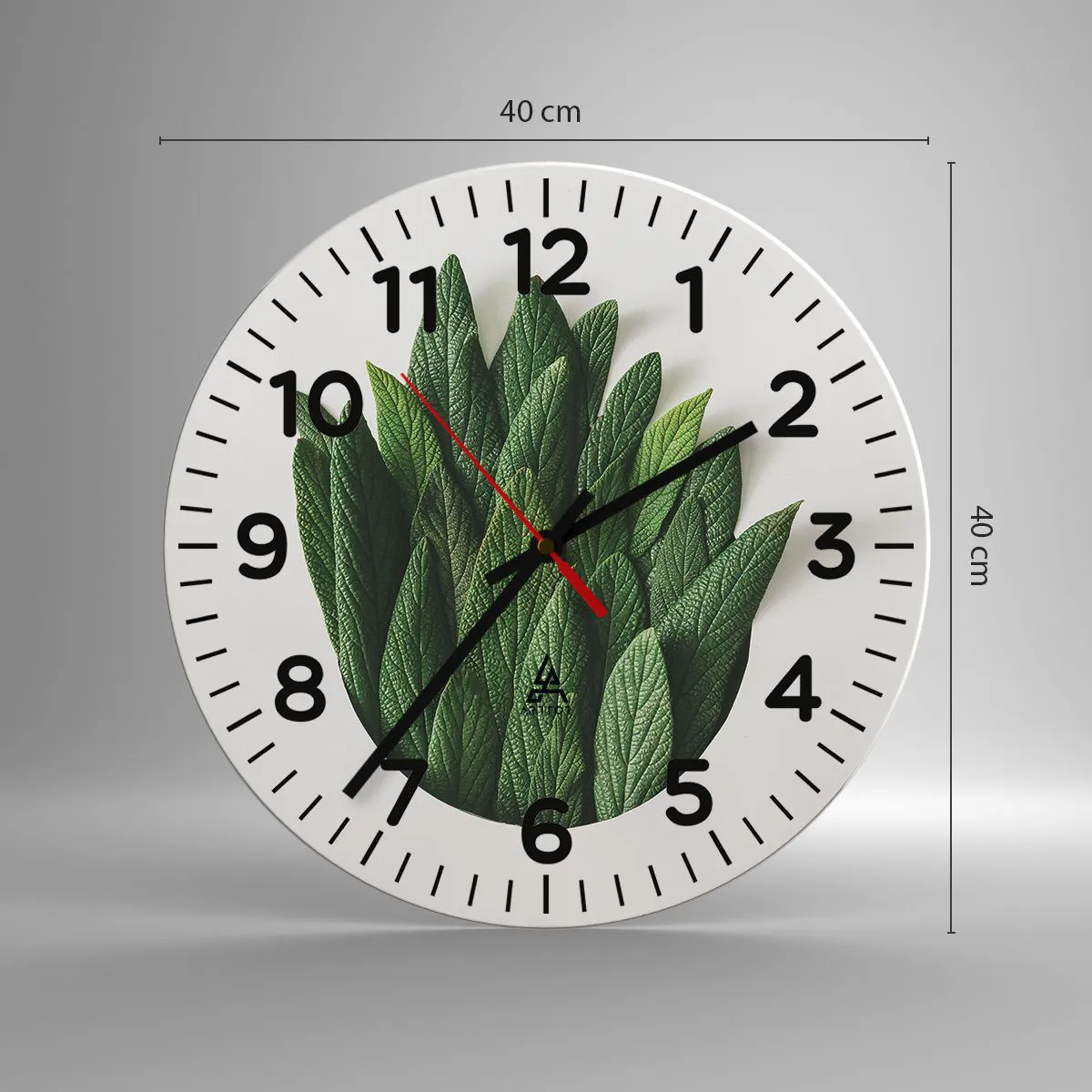 Ceas de perete - Ceas pe sticlă - Curiozitatea nestăvilită - 40x40 cm