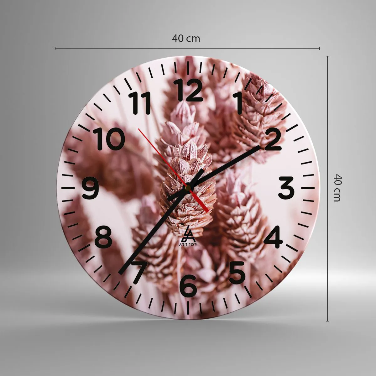 Wanduhr - Glasuhr - Scheinbar unauffällig - 40x40 cm