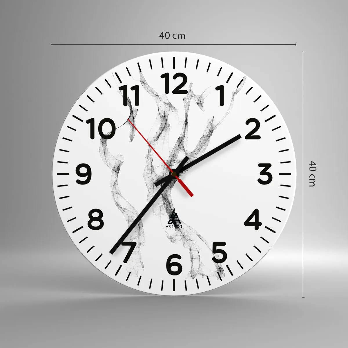 Wanduhr - Glasuhr - Schön und stark - 40x40 cm