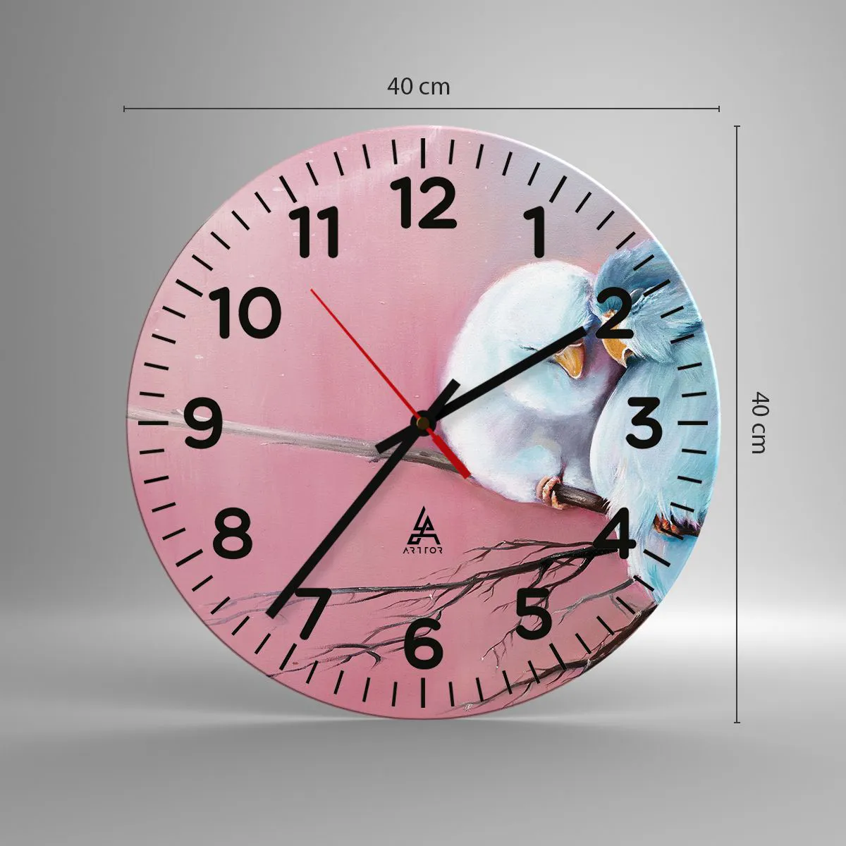 Ceas de perete - Ceas pe sticlă - Ce mai este de adăugat?... - 40x40 cm