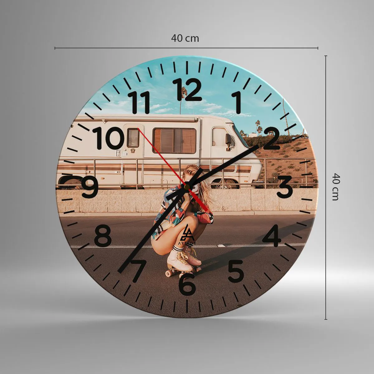 Nástenné hodiny - Usmejte sa! - 40x40 cm