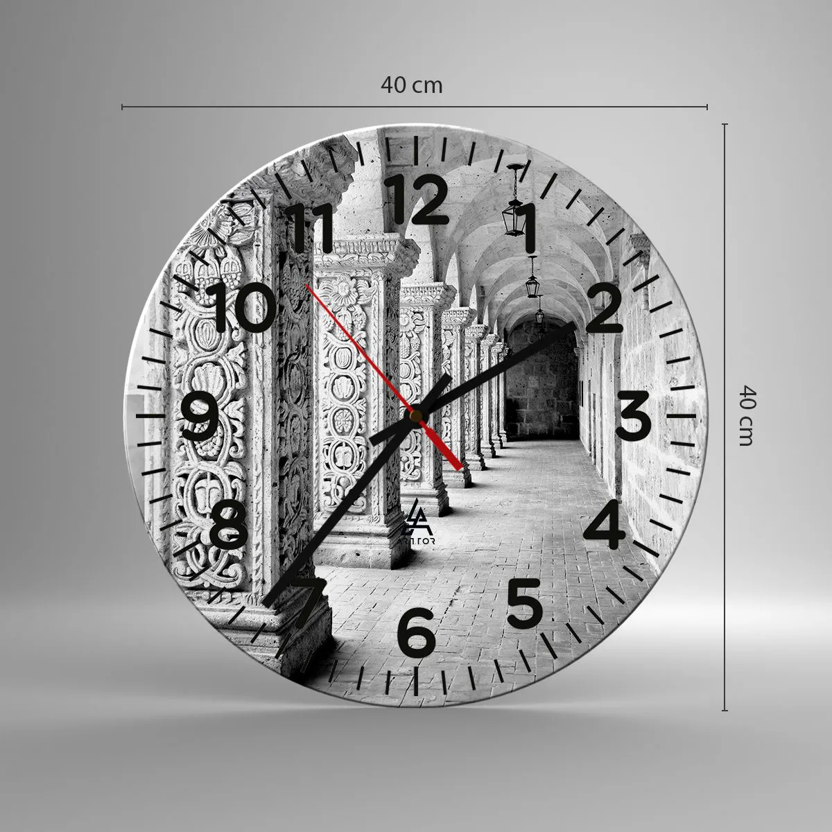 Zegar ścienny - A dokąd to…? - 40x40 cm