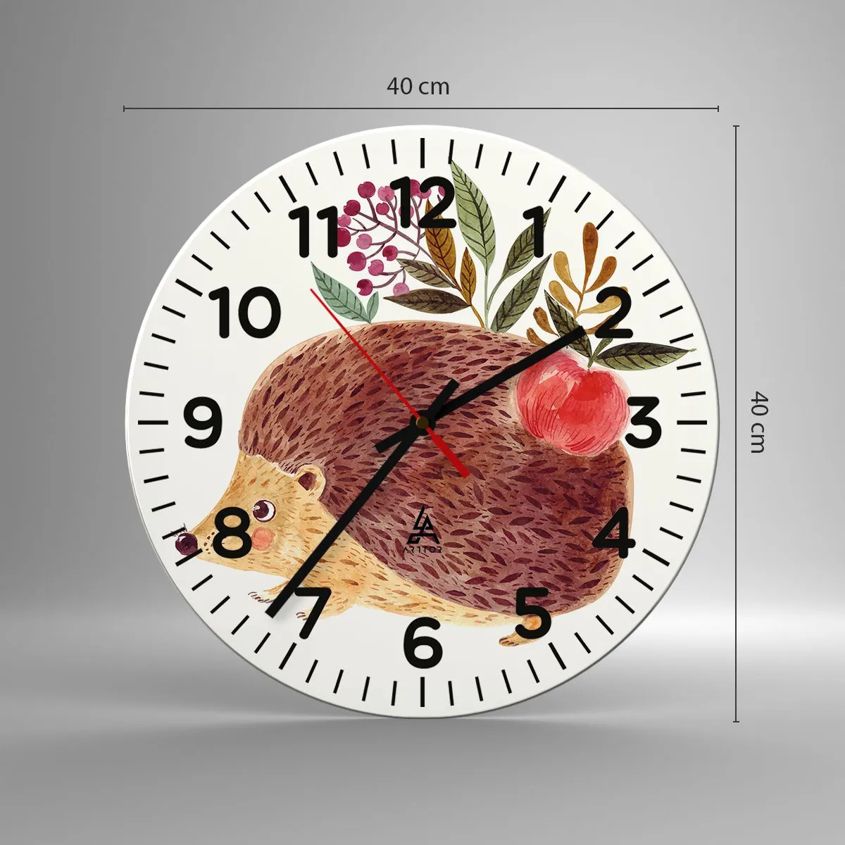 Ceas de perete - Ceas pe sticlă - Și tu deja mă placi - 40x40 cm