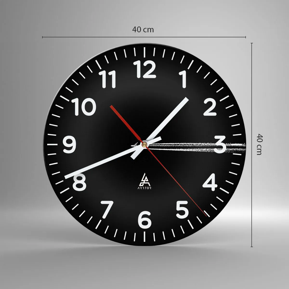 Wanduhr - Glasuhr - In eine andere Dimension - 40x40 cm