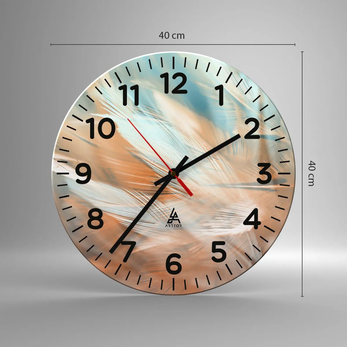 Ceas de perete - Ceas pe sticlă - În țara blândeții - 40x40 cm