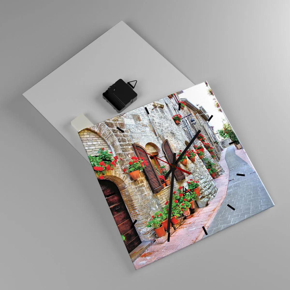 Nástěnné hodiny - Italská atmosféra - 30x30 cm