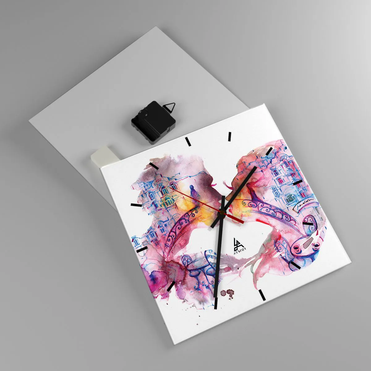 Falióra, Óra - A sóhajok titkos hídja - 30x30 cm
