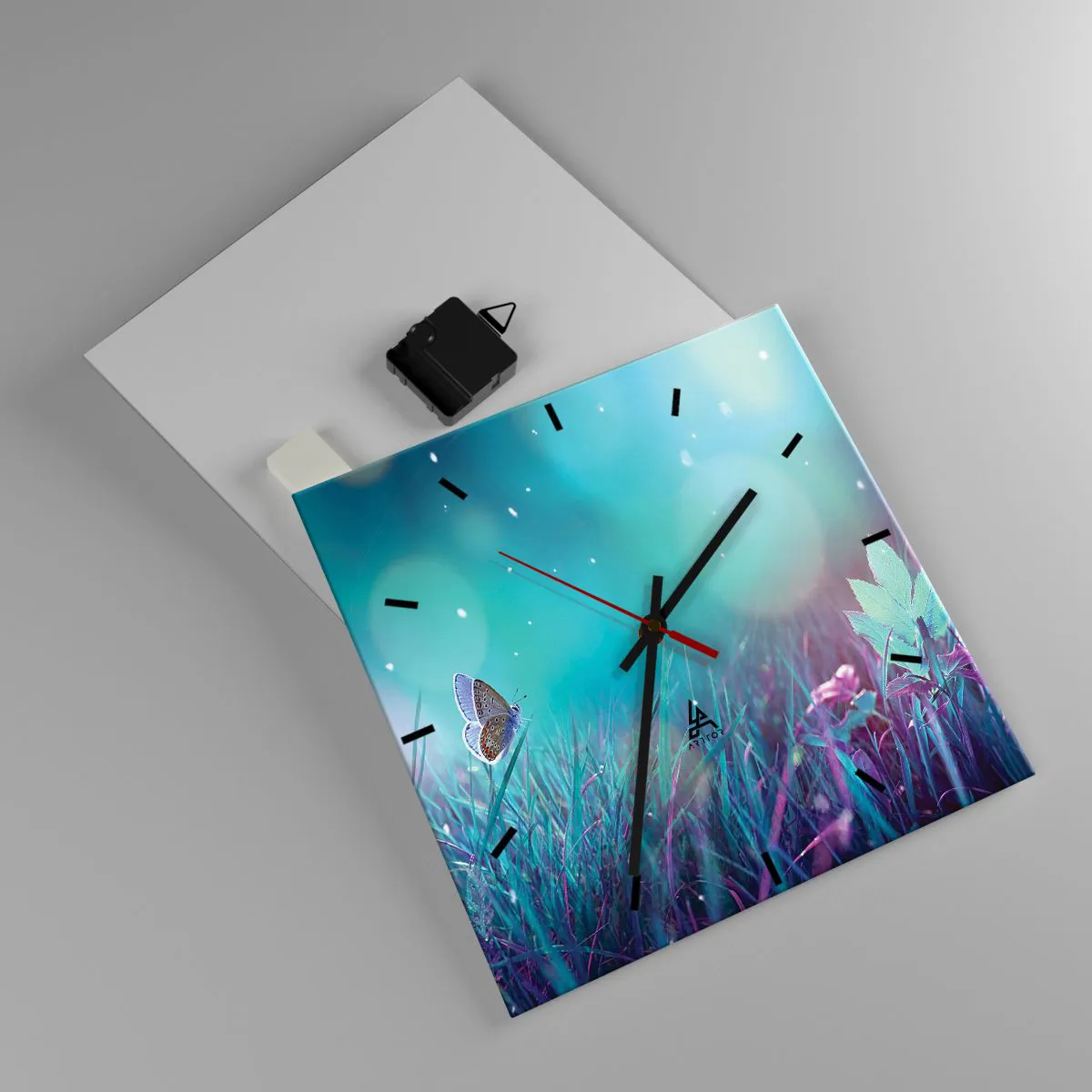 Wandklok - Klok - Het geheime leven van de weide - 30x30 cm