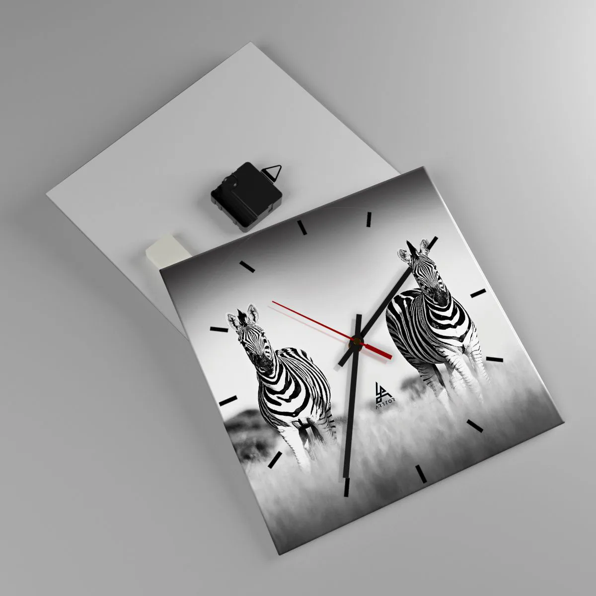 Falióra, Óra - A világ mégis fekete-fehér - 30x30 cm