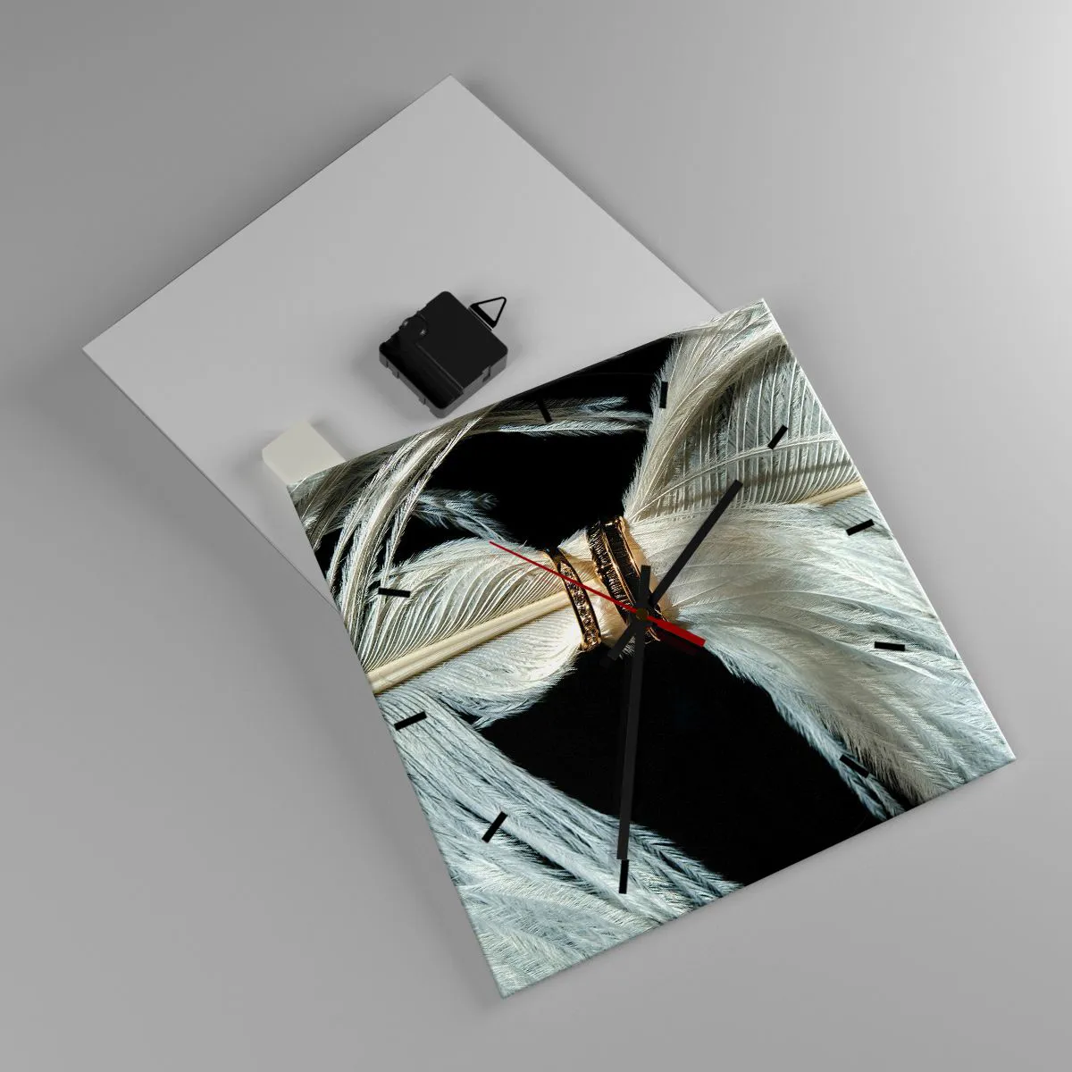Wall clock - Clock on glass - …and I won't Leave You… - 30x30 cm