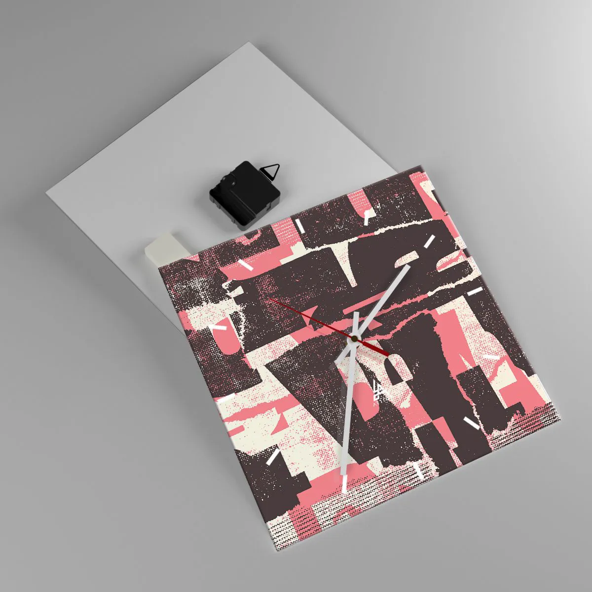 Ceas de perete - Ceas pe sticlă - Toată această agitație - 30x30 cm