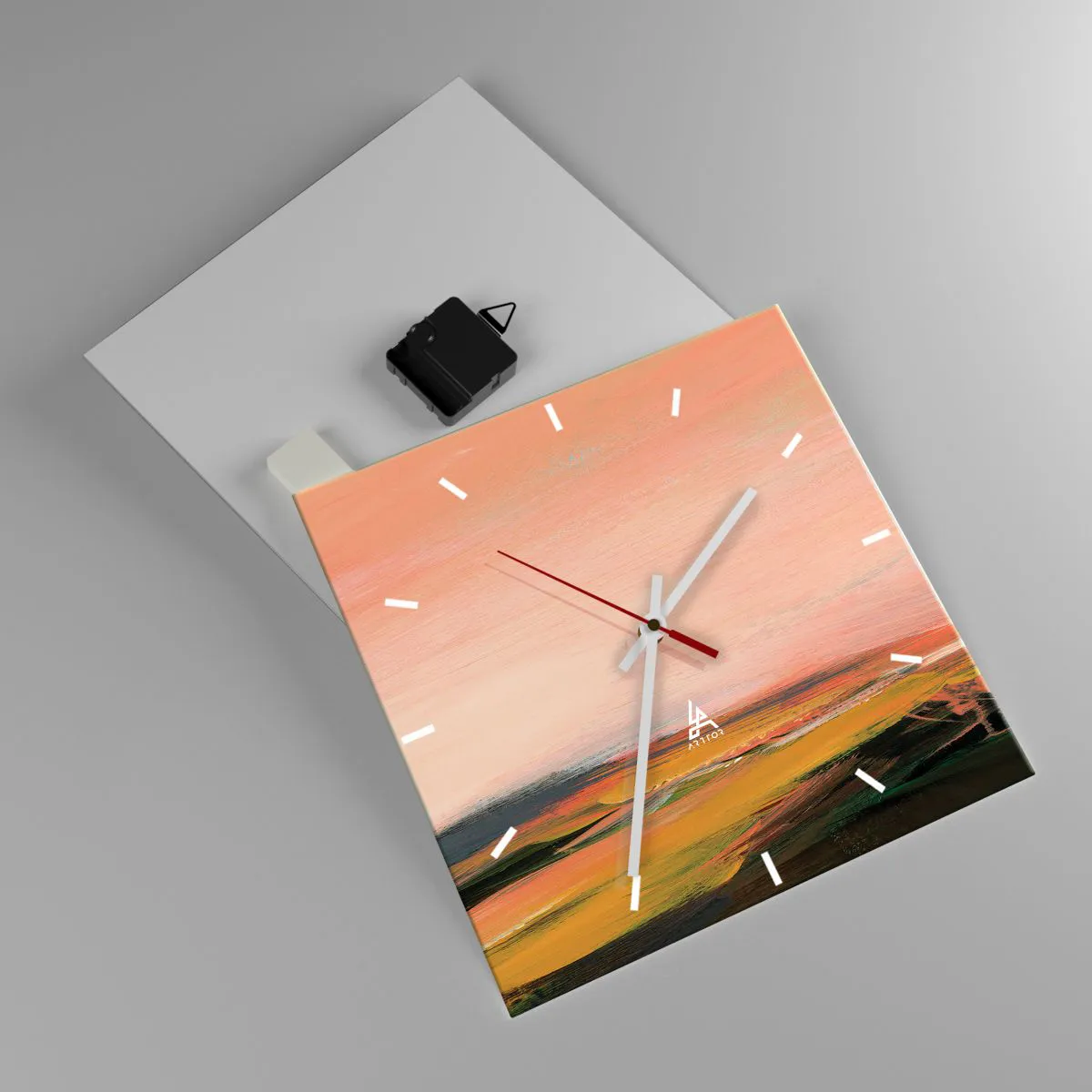 Falióra, Óra - Rózsaszínben - 30x30 cm