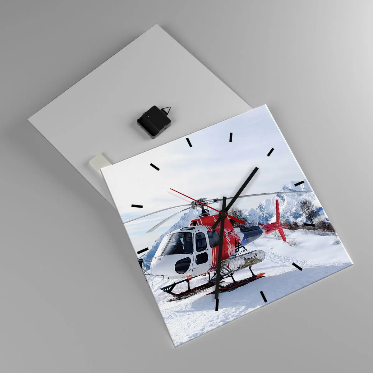 Wanduhr - Glasuhr - Immer bereit - 40x40 cm