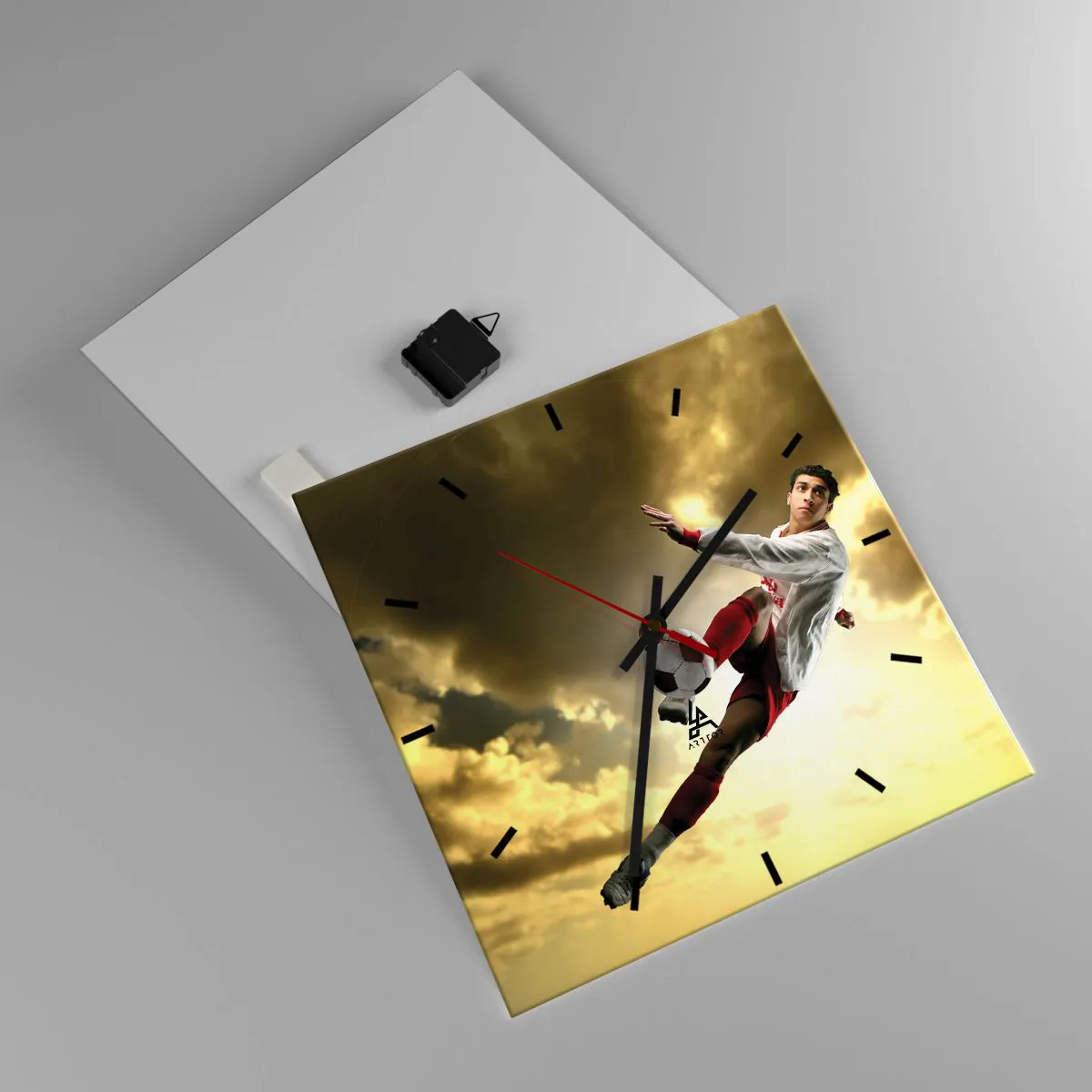 Nástěnné hodiny - Fotbalové nebe - 40x40 cm