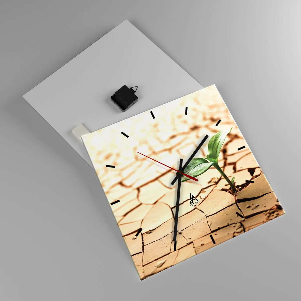 Falióra, Óra - Az élet fékezhetetlen ereje - 40x40 cm