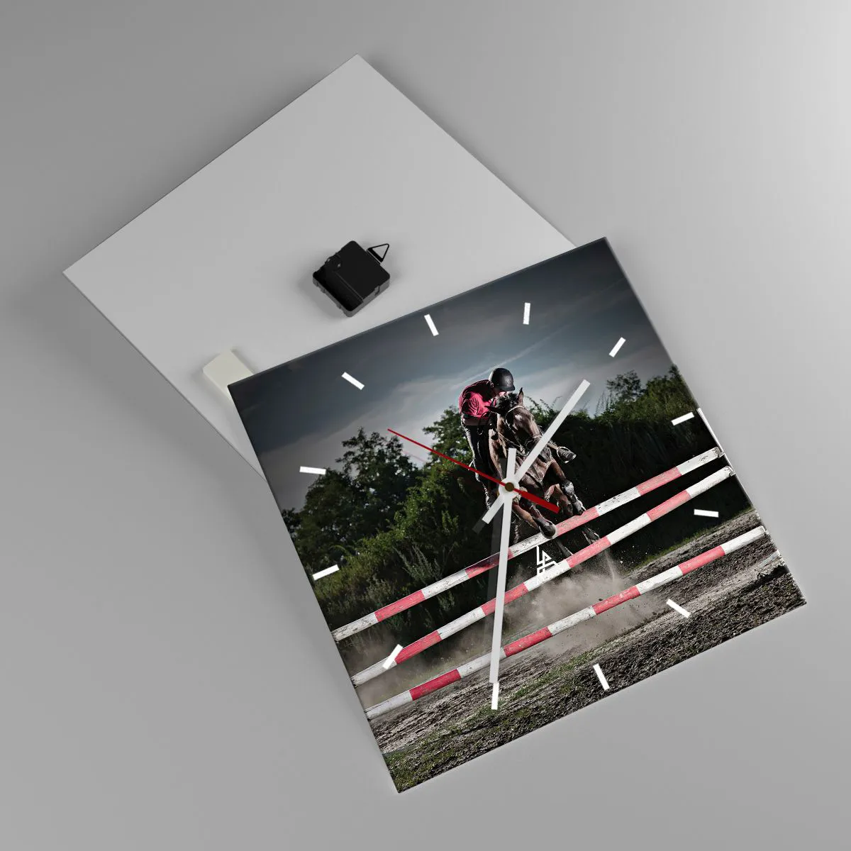 Wall clock - Clock on glass - Together for Victory - 40x40 cm