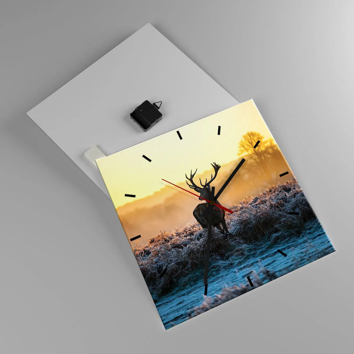 Ceas de perete - Ceas pe sticlă - Încoronat pe domeniul său - 40x40 cm