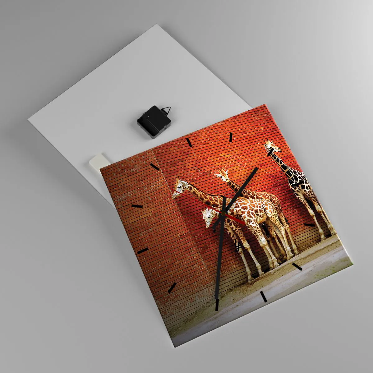 Ceas de perete - Ceas pe sticlă - Vezi vreun salcâm? - 40x40 cm