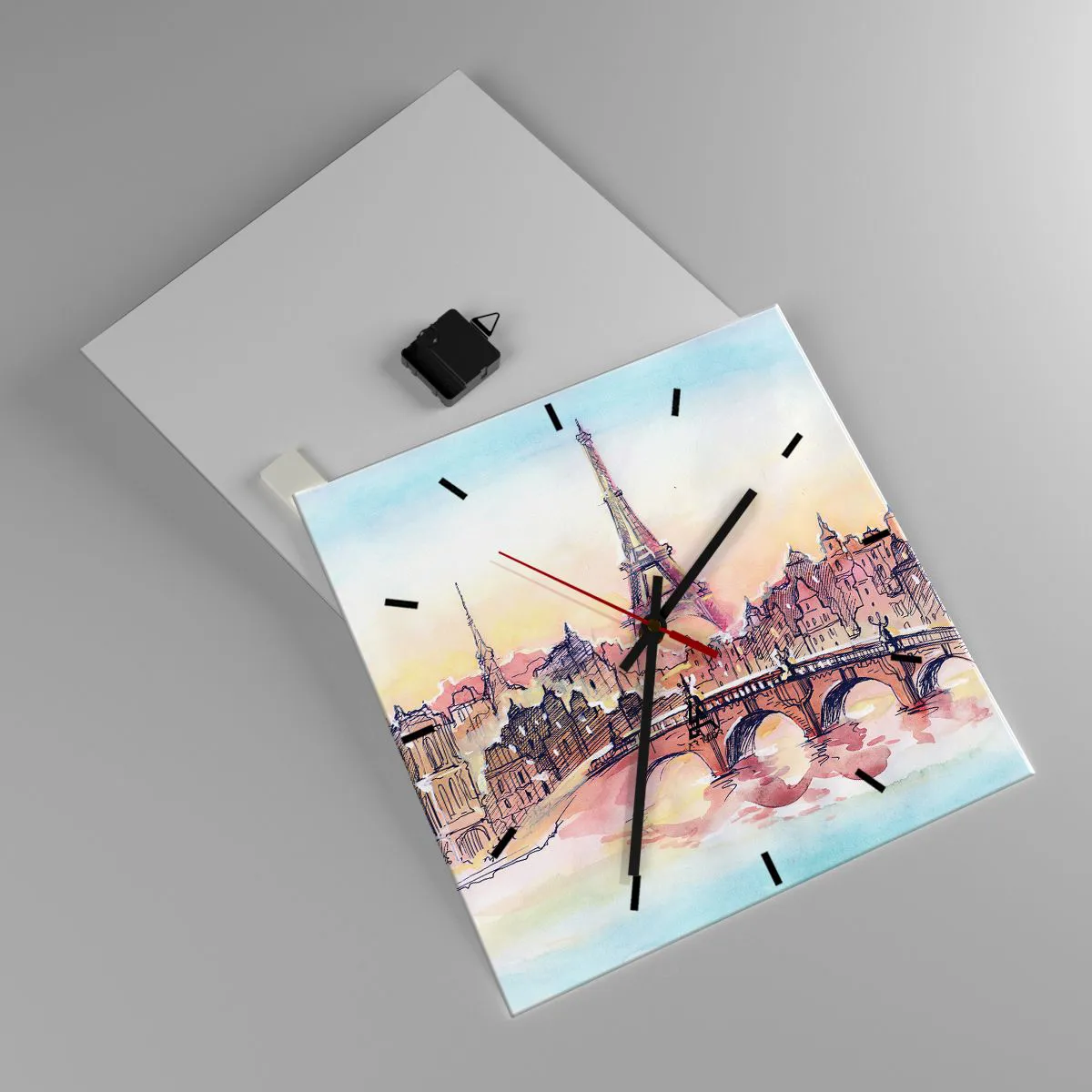 Vægur, Uret - Den eneste by af sin art i verden - 40x40 cm