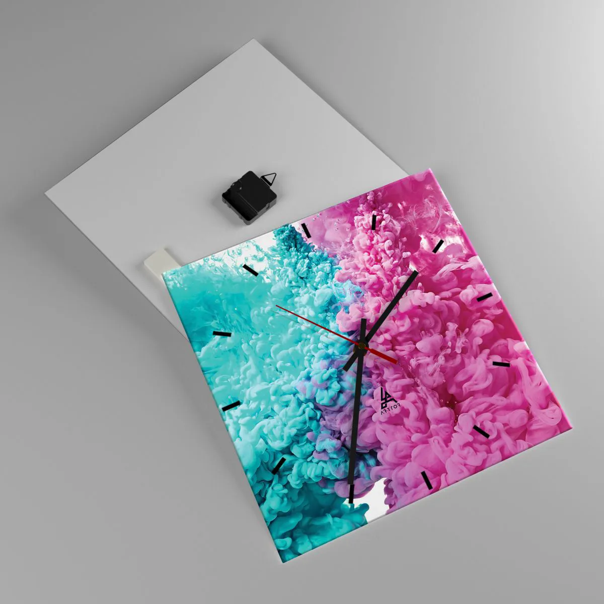 Orologio da parete - Orologio in Vetro - Scontro decisivo - 40x40 cm