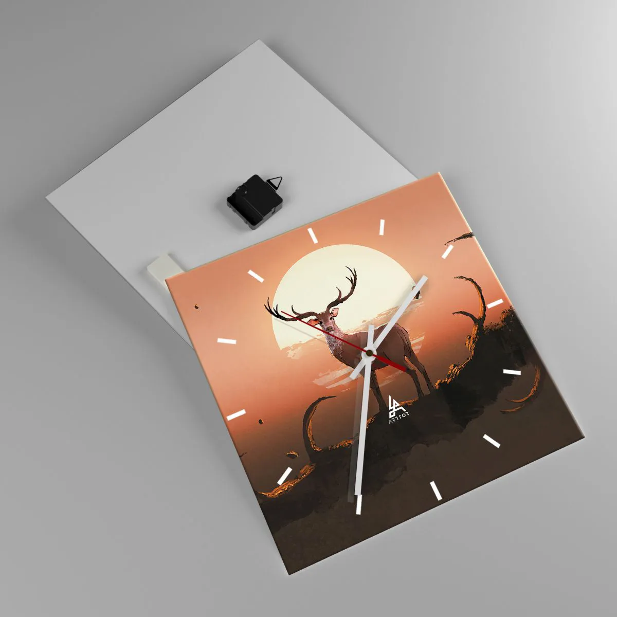 Relógio de parede - Relógio em vidro - Esta noite é diferente de qualquer outra - 40x40 cm