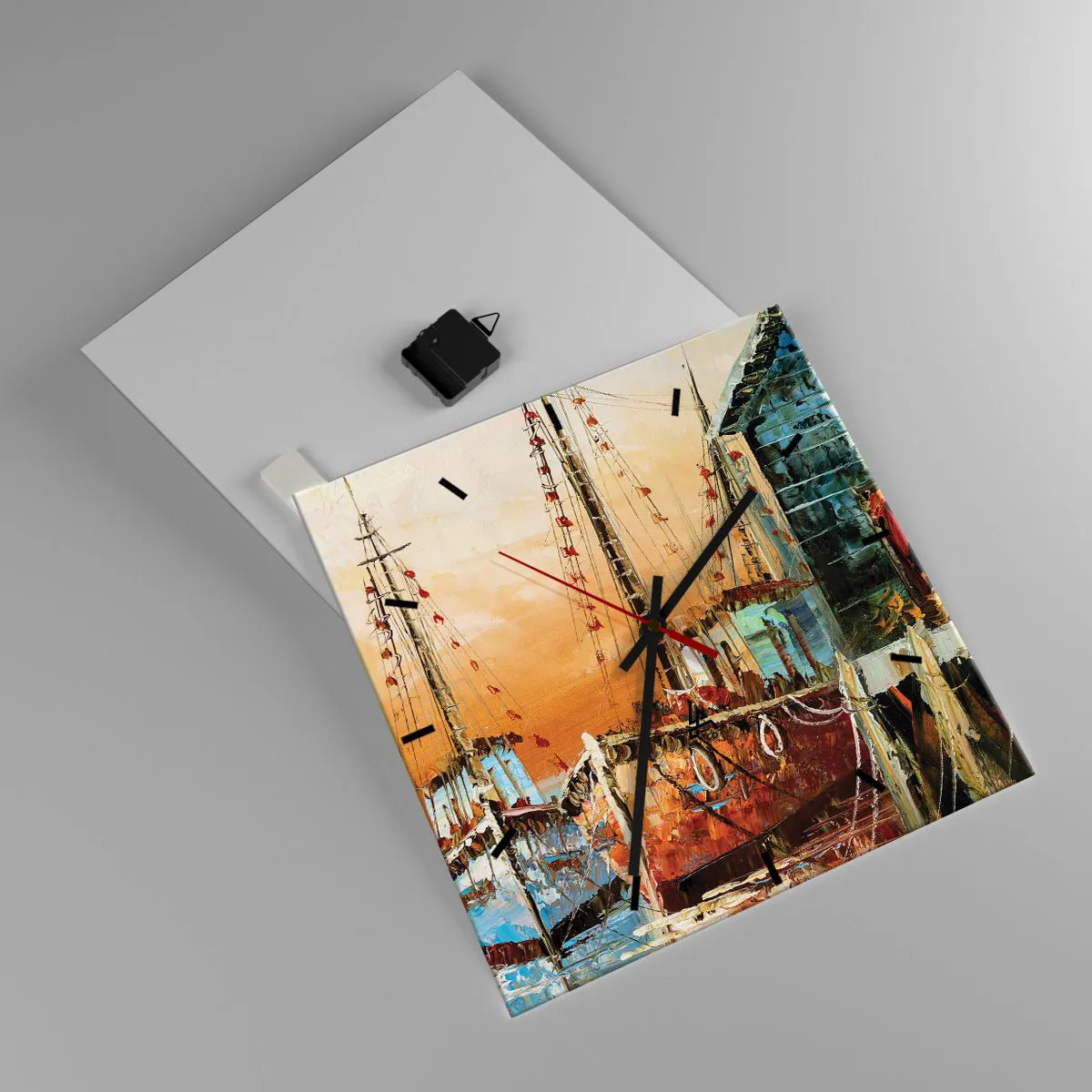 Nástenné hodiny - Pokojný návrat - 40x40 cm