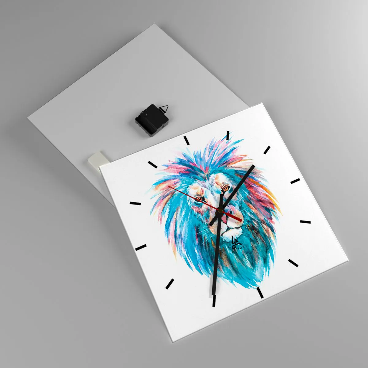 Zegar ścienny - Elektryzująca aura - 40x40 cm