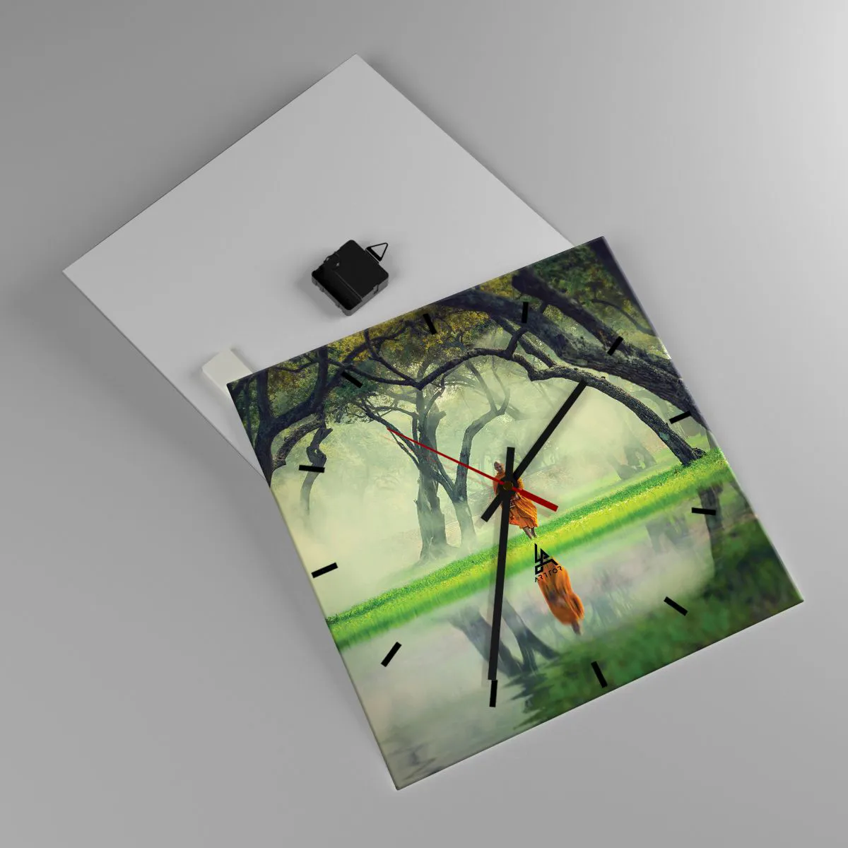 Vægur, Uret - På vej mod oplysning - 40x40 cm