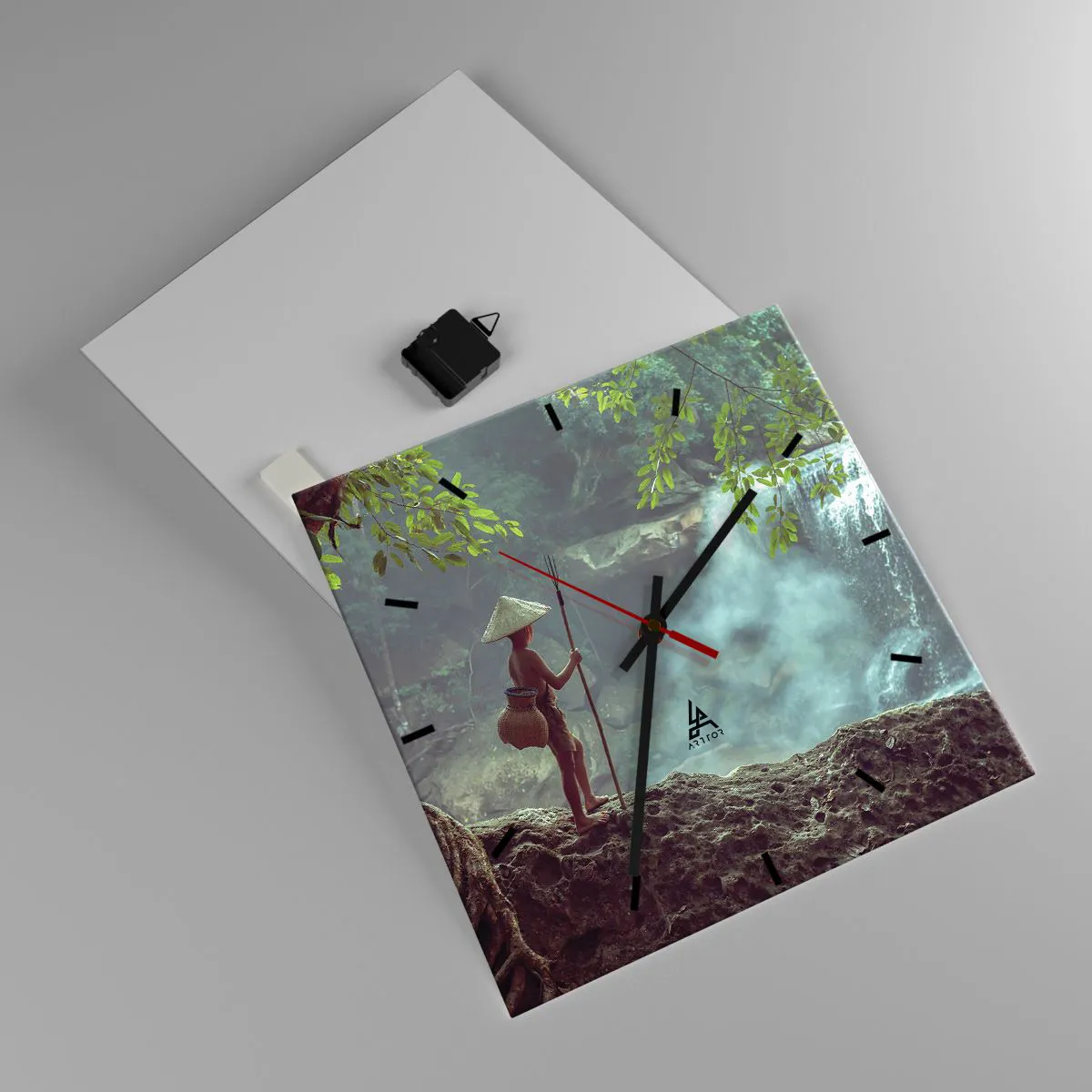 Falióra, Óra - Barátságban a természettel - 40x40 cm